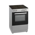 Cuisinière Enduro 4 Feux 60x60cm Gaz – 2 Boutons, Allumage Électrique & Sécurité Thermocouple – Gris AFS6040G