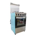 Cuisinière 4 feux Elbee dimension 60×60 inox allumage automatique rôtissoire