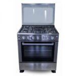 Cuisinière 5 feux Astech 80×60 inox