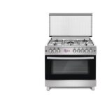 Cuisinière 5 feux Roch 90×60 inox Allumage électrique