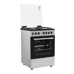 CUISINIERE ENDURO 4FEUX 6X60 A GAZ DOUBLE BOUTTON GRIS AFS6040GGSIT