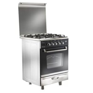 CUISINIERE UNIONAIRE 4FEUX 60X60 FULL OPTION INOX