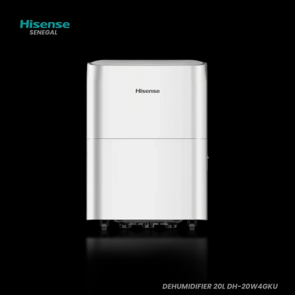 Déshumidificateur HISENSE DH-20W4GKU – 20L/jour, Réservoir 3L, Wi-Fi, Séchage Automatique Textile, Écran Numérique