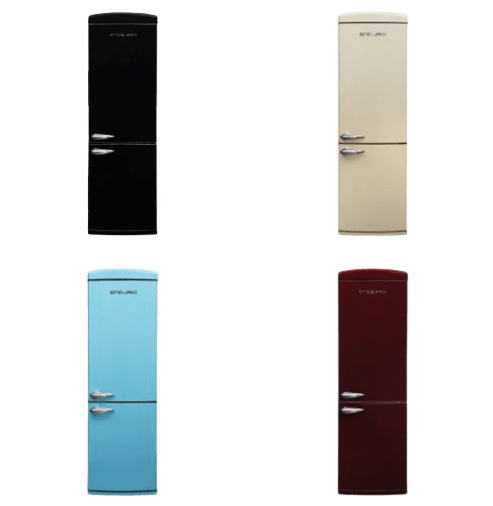 Réfrigérateur ENDURO Combiné 3 Tiroirs capacité 400 L A+ NoFrost modèle Rétro