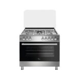 Cuisinière 5 feux CAC dimension 90X60 inox full option