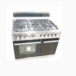 Cuisinière 5 feux Enduro 90×60 inox full option avec compartiment de rangement