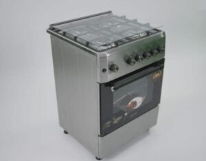 Cuisinière 4 feux Elactron dimension 60X60 inox full option