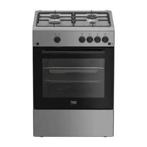 Cuisinière BEKO FBG62010XDL – 4 Feux à Gaz 60 cm autonome avec four intégré