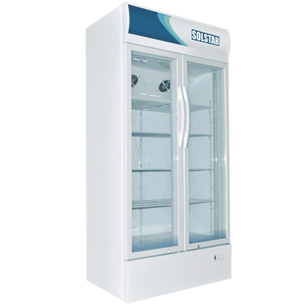 Réfrigérateur Vitrine Glacière deux portes Verticale 650 Litre Solstar