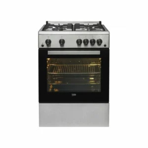Cuisinière BEKO 4 Feux 60X60 a Gaz FULL OPTION Allumage Electrique INOX FSGT62110D