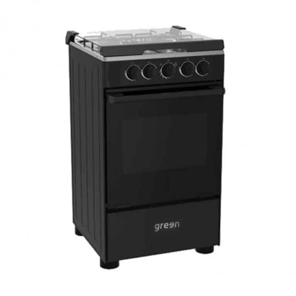 Cuisinière GREEN 4 Feux 50×50 à Gaz Noir GN50