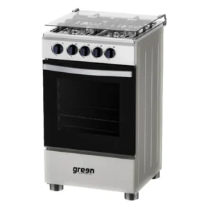 Cuisinière GREEN 4 Feux 50×50 à Gaz Gris GN50