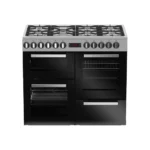 Cuisinière Enduro PCK100X60X – 7 Feux Gaz, 3 Fours Électriques, Chauffe-Plat – 100 x 90 cm