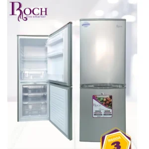 Réfrigérateur ROCH Combiné 3 Tiroirs 260L – Gris RFR-260DB