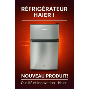 Réfrigérateur Haier Bar 2 Portes 125L – HRD125FNFM