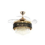 Ventilateur de Plafond avec Éclairage LED – Lames Rétractables, Design Moderne et Élégant