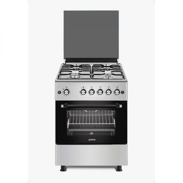 Cuisinière Astech dimension 60×60 4 Feux Full Option Ventilo + Ecran CK64GAZF