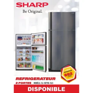 Réfrigérateur SHARP 2 Portes 692L J-TECH INVERTER