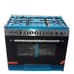 Cuisinière 5 feux Midea dimension 90×60 inox Full option